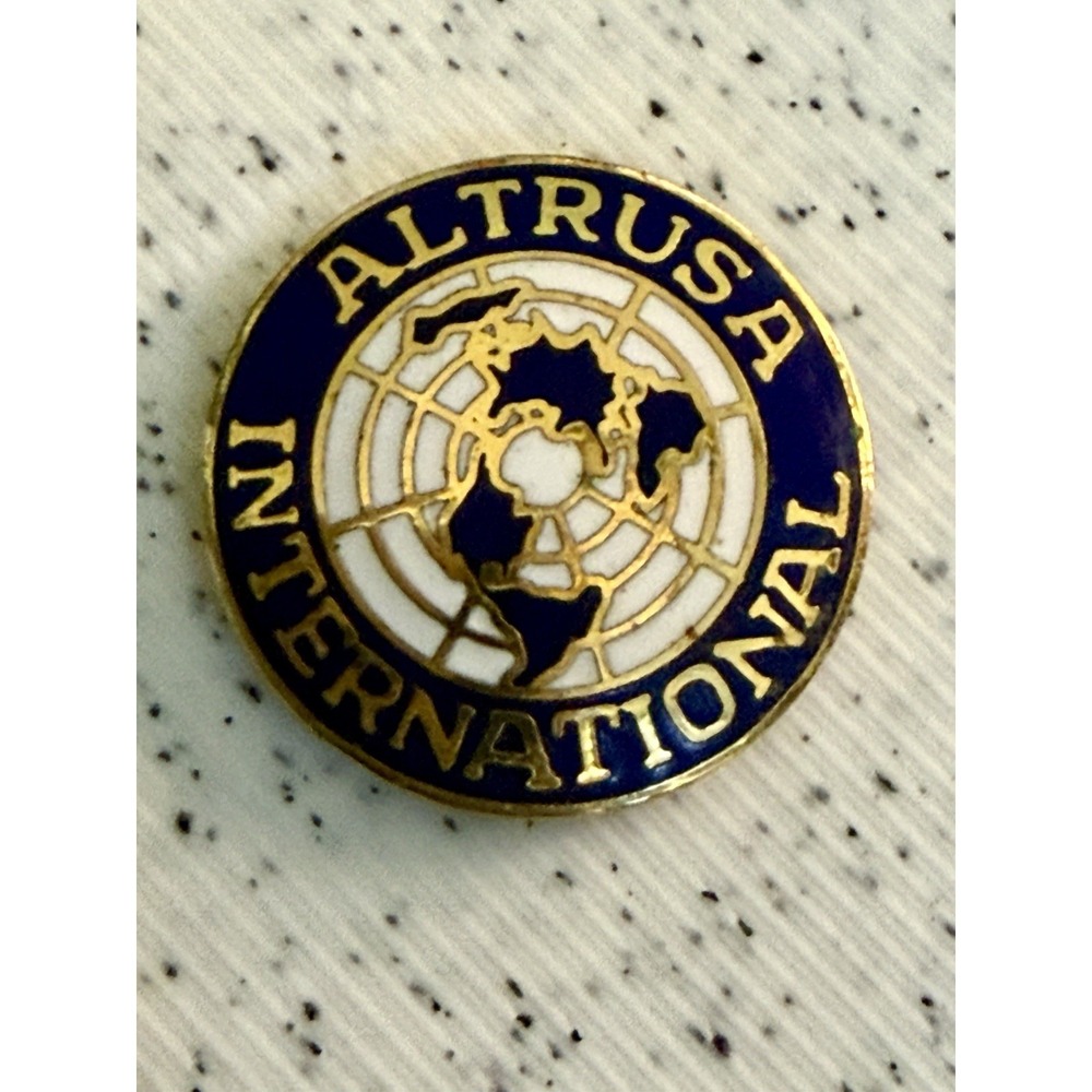Altrusa International Inc. Gold Tone Enamel Pin -